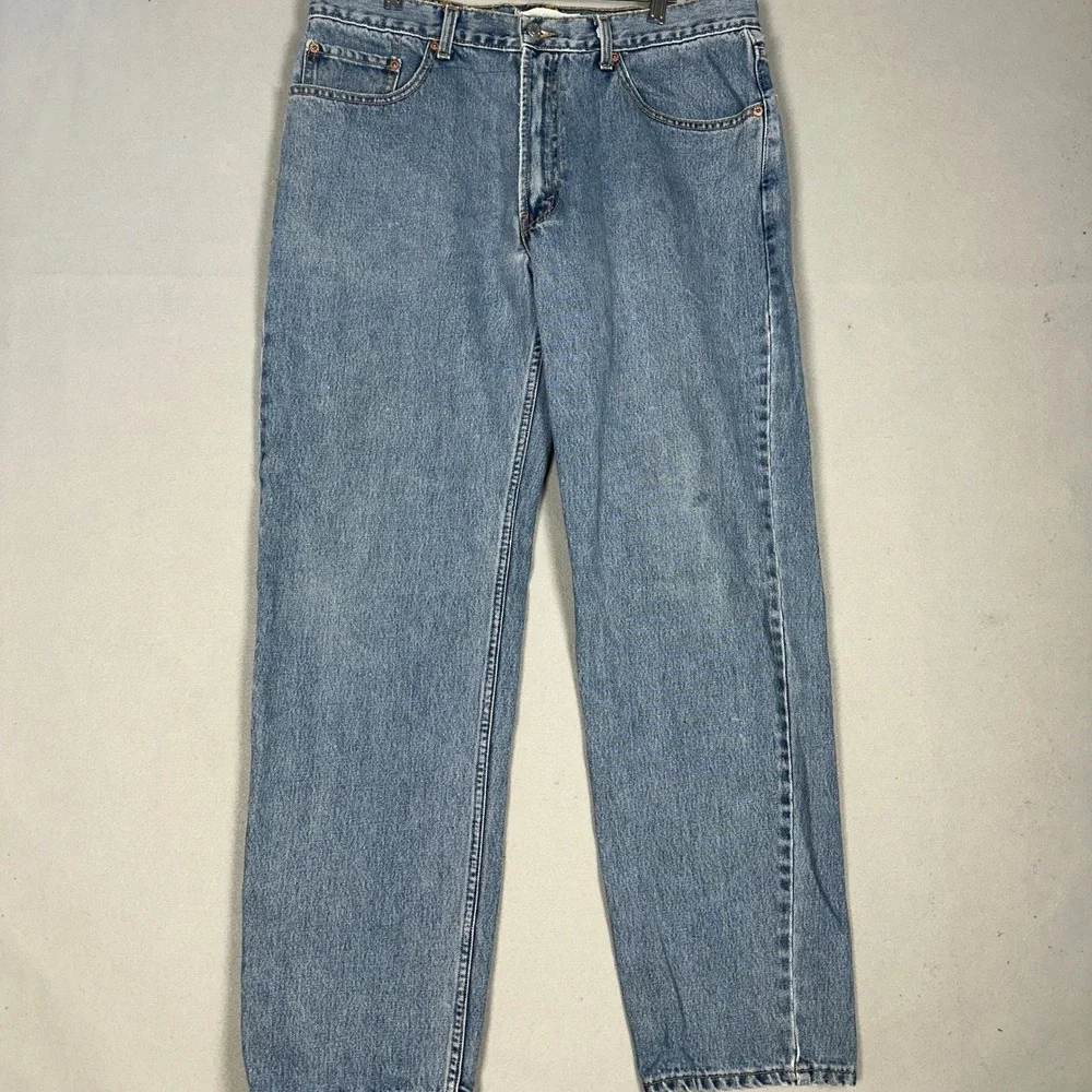 Levis 550 Jeans Mens 38X34 Blue Relaxed Fit Tapered Leg 5-Pocket Denim Casual